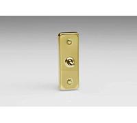 Varilight 1-Gang 10A 1- or 2-Way Toggle Architrave Switch Victorian Brass