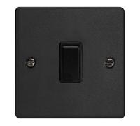 Varilight 1-Gang 10A Intermediate Rocker Switch Matt Black