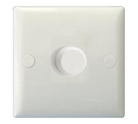 Varilight 1-Gang 2-Way Rotary Led Dimmer Switch - 0-120W For 1-10 Leds In Polar White