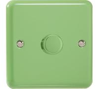 Varilight 1-Gang 2-Way V-Pro Push On/Off Rotary LED Dimmer 1 x 0-120W Beryl Green
