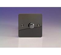 Varilight 1-Gang 2-Way V-Pro Push On/Off Rotary LED Dimmer 1 x 0-120W Iridium