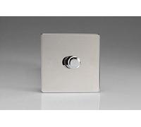 Varilight 1 Gang 2 Way Push On/Off Rotary LED Dimmer 1 x 0 120W (1 10 LEDs) - JDCP401S