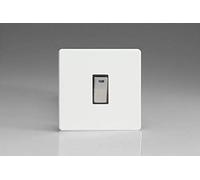 Varilight 1-Gang 20A Double Pole Rocker Light Switch + Neon Indicator Light Premium White XDQ20NDS