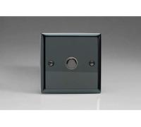 Varilight 1-Gang 6A 1- or 2-Way Push-On/Off Impulse Switch Iridium XIP1