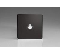 Varilight 1-Gang 6A 1-Way Push-to-Make Momentary Switch Premium Black XDLM1S