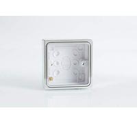 Varilight - 1 Gang Patress Wall Box (for surface mounting) Chrome Effect Finish - YBSC