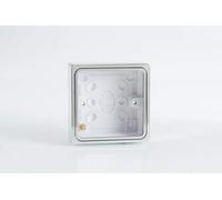 Varilight 1-Gang Pattress Wall Box (for Surface mounting) Chrome Effect Finish YBSC in Grey Varilight Grey