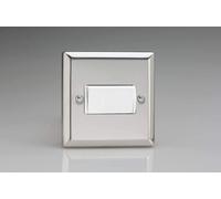 Varilight 10A Fan Isolating Switch (3 Pole) Mirror Chrome XCFIW in Grey Varilight Grey