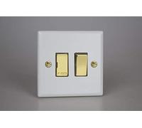Varilight 13A Switched Fused Spur Matt White