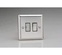 Varilight 13A Switched Fused Spur Mirror Chrome XC6D in Grey Varilight Grey