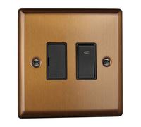 Varilight 13A Switched Fused Spur + Neon Brushed Bronze