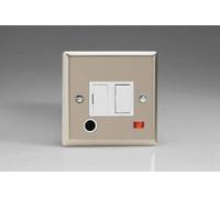 Varilight 13A Switched Fused Spur + Neon + Flex Outlet Satin Chrome Xn6Fonw