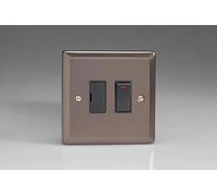 Varilight 13A Switched Fused Spur + Neon Pewter XR6NB