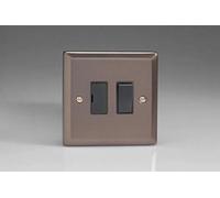 Varilight - 1G 13A Switched Fused Spur Pewter - XR6B