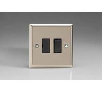 Varilight - 1G 13A Switched Fused Spur Satin Chrome - XN6B