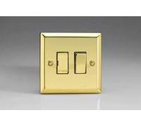 Varilight 13A Switched Fused Spur Victorian Brass