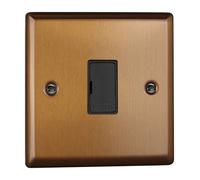 Varilight 13A Unswitched Fused Spur Brushed Bronze