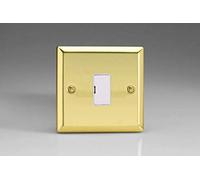 Varilight 13A Unswitched Fused Spur Victorian Brass XV6UW