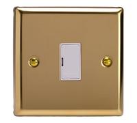Varilight 13A Unswitched Fused Spur Victorian Brass XV6UW