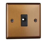 Varilight 16A Flex Outlet Plate Brushed Bronze