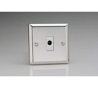 Varilight 16A Flex Outlet Plate Mirror Chrome XCFOW