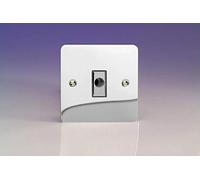 Varilight 16A Flex Outlet Plate Polished Chrome XFCFOD