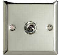 Varilight - 1G 1 or 2W 10A Classic Toggle Switch Chrome - XCT1 by Varilight