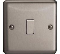 Varilight - 1G 1 or 2W 10A Switch Matt Chrome - XS1D