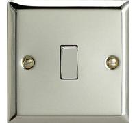Varilight - 1G 1 or 2W 10A Switch Mirror Chrome - XC1D