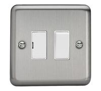 Varilight - 1G 13A Switched Fused Spur Matt Chrome - XS6W
