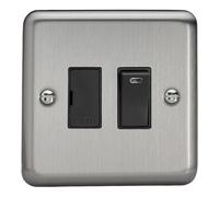 Varilight - 1G 13A Switched Fused Spur with Neon Matt Chrome - XS6NB