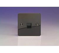 Varilight - 1G Telephone Slave Socket Ultra Flat Iridium Black - XFiTSB