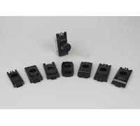 Varilight 2-Way Push On/Off Switch Module (Dummy Dimmer) 6A (1 Grid Space) (to fit MK, Schneider Ultimate, Schneider Lisse, Crabtree, Hager, Deta, BG & Varilight PowerGrid) Black