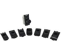 Varilight 2-Way V-Pro Push On/Off Rotary LED Dimmer 0-300W (1 Grid Space) (to fit MK, Schneider Ultimate, Schneider Lisse, Crabtree, Hager, Deta, BG & Varilight PowerGrid) Black