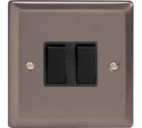 Varilight - 2G 1 or 2W 10A Switch Pewter - XR2B