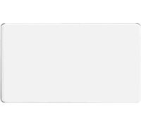 Varilight - 2G Blank Plate Dimension Screwless Premium White - XDQDBS