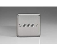 Varilight - 3G 1 or 2W 10A Classic Toggle Switch Matt Chrome - XST3