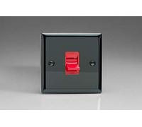 Varilight - 45A Cooker Switch (Single Size) Iridium-Black - XI45SB