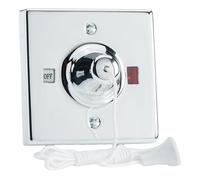 Varilight Pull Cord Switch YPSC45 45 Amp Chrome Effect Finish
