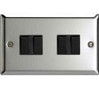 Varilight - 4G 1 or 2W 10A Switch Chrome - XC9B