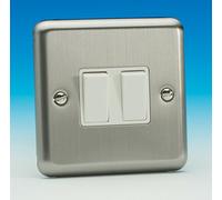 Varilight Classic 2G Switch, Brushed Matt Chrome, XS2W