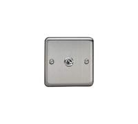 Varilight Classic Matt Chrome 1-Gang 10A 1 Or 2 Way Toggle Switch Decorative 1-Gang 10A 1- or 2-Way Toggle Switch in Grey Varilight Grey