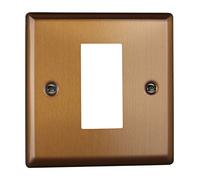 Varilight DataGrid Plate (1 Grid Space) Brushed Bronze