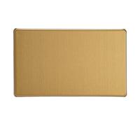 Varilight Double Blank Plate Brushed Brass