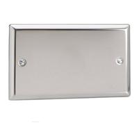 Varilight Classic Double Blank Plate (Double XCDB) - Polished Chrome - XCDB