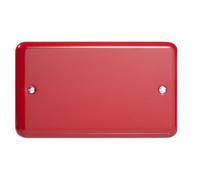 Varilight Double Blank Plate Pillar Box Red XYDB.PR