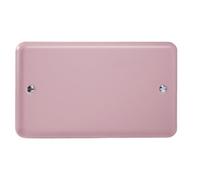XYDB.RP Varilight 2 Gang (Double), Blank Plate, Classic Lily Rose Pink