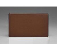 Varilight Double Blank Plate Mocha