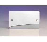 Varilight Double Blank Plate Polished Chrome