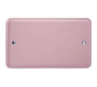XYDB.RP Varilight 2 Gang (Double), Blank Plate, Classic Lily Rose Pink